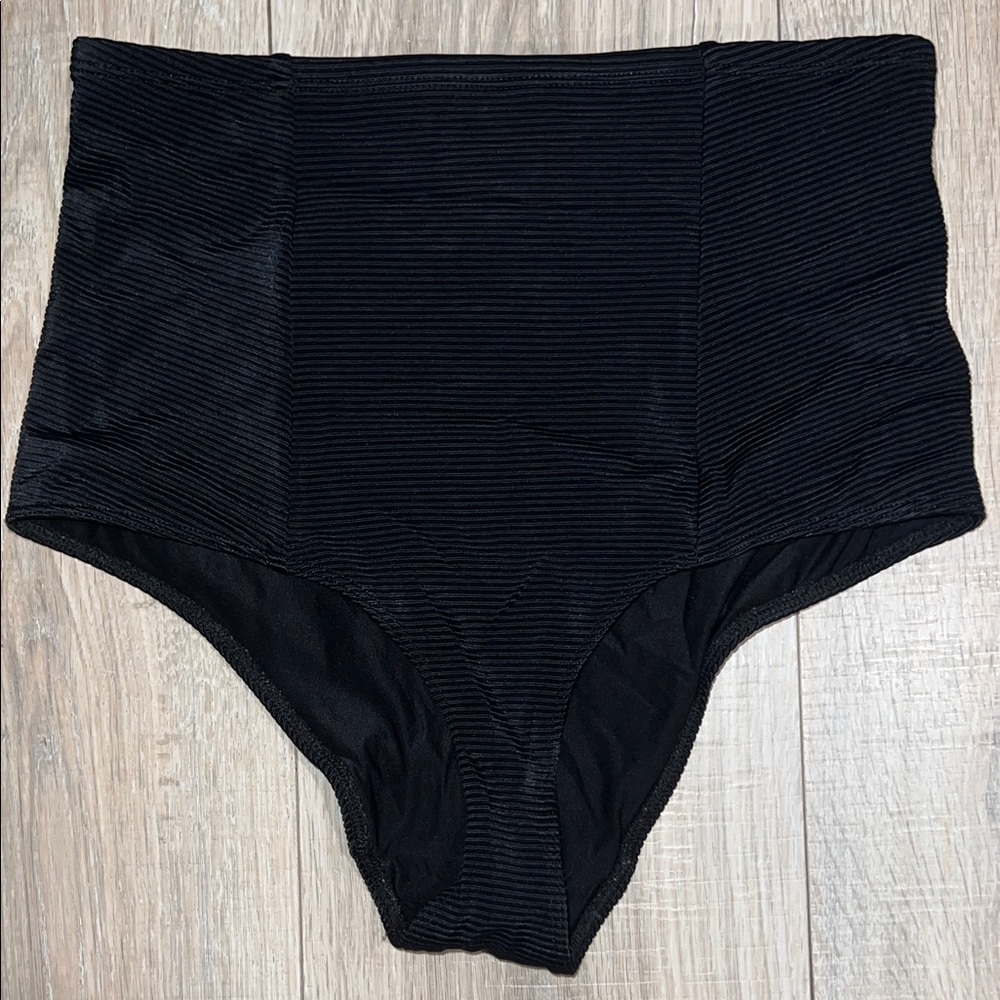American‎ apparel High-Waist Ribbed Black Women's Shorts